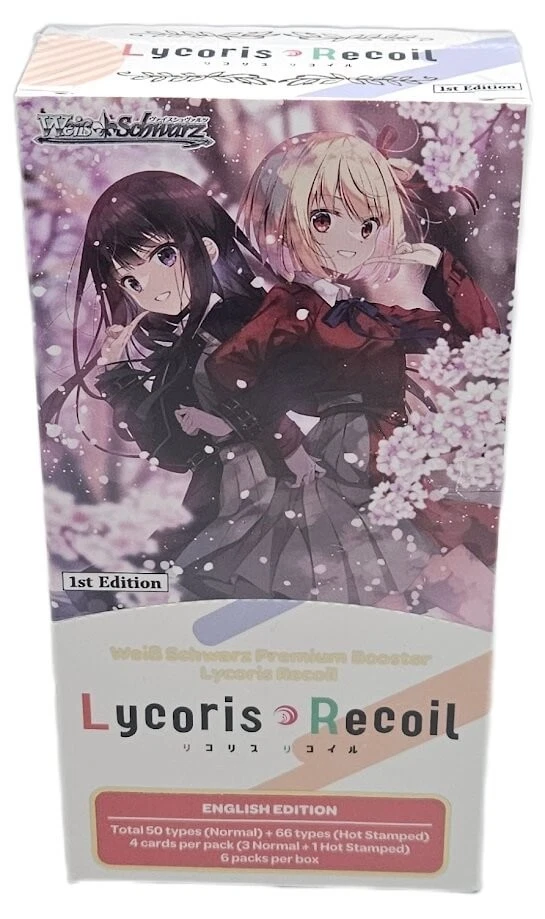 lycoris recoil booster box Weiss Schwarz Lycoris Recoil Premium 6 Pack Booster Box Factory Sealed