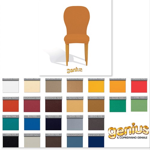 Coppia Copriseggiola Genius Biancaluna Tinta Unita Elasticizzato Vari Colori - Picture 2 of 4