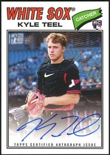 2026 Topps Heritage Kyle Teel #ROA-KT ROOKIE On Card Autograph