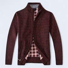Men's Cardigan Sweater Zip Sweater Pullover Cardigan Jacket Sweater Men