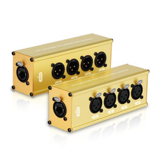 4 Channel 3 Pin Multi Network Cable Breakout, Male Female to RJ45 Ethercon for S