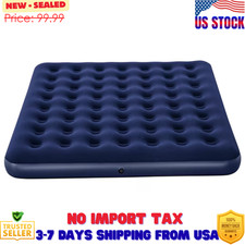Ozark Trail King 10 inch Inflatable Air Mattress, Blow up Mattress Without Pump