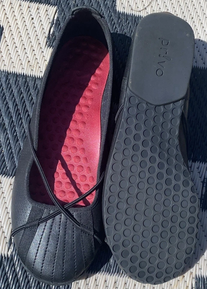 Privo Penny Ballet Pisos Para Mujer Cómodos Acolchados Sin Cordones Negro en Rosa Talla 8.5M Foto 3 de 4