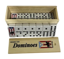 Professional Size ( JUMBO ) Puerto Rico Flag, Double Six Dominos, Caballo Design