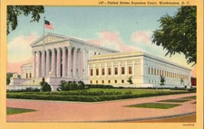 United States Supreme Court Building Washington D.C. c1930s Postcard