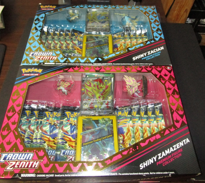 New Crown Zenith Shiny Zamazenta & Zacian Premium Figure