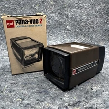Vintage GAF Pana-Vue Automatic Lighted 2x2 Slide Viewer Battery Operated