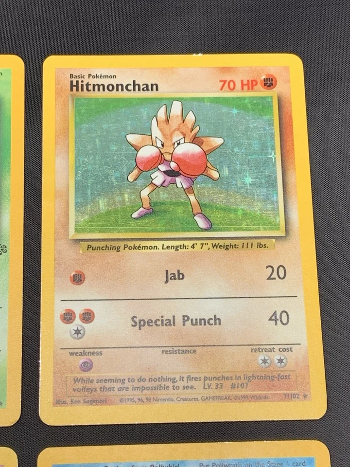 Vintage Holo Rare Pokemon Cards WOTC 1999 Base Set, Fossil, Jungle MP/HP Mewtwo - Image 4 of 4