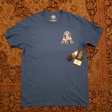 New Men's New England Patriots Shirt Blue Tee Size Medium M NWT 40 NFL