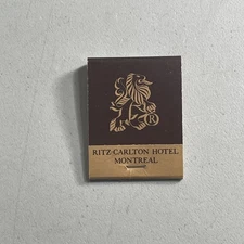 Vintage Matchbook -- Ritz-Carlton Hotel Montreal Canada FULL