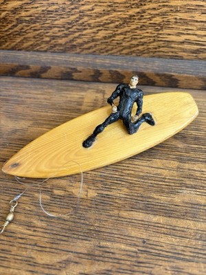 Surfboard Long Board Polished Wood Miniature Vintage Patent Model OOAK Prototype