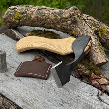 8.66 Hand Forged Small Adze 52100 Carbon Stee...