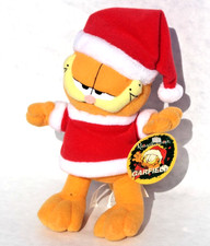 7" Garfield Plush wearing Santa Suit and Hat w/TAG by Premium Image Group