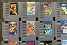 Nintendo NES Game Lot of 28! Jurassic Park Tecmo Super Bowl Top Gun All Tested🔥