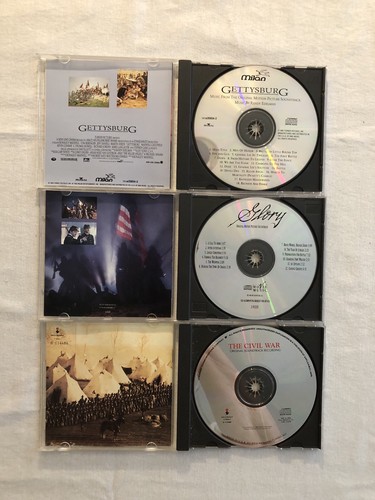 Civil War Soundtrack CD Lot: The Civil War/Glory/Gettysburg - Foto 3 di 4
