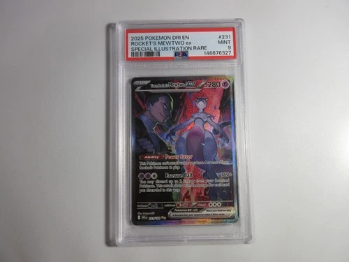 PSA 9 Rocket's Mewtwo EX Special Illustration Rare Destined Rivals Pokemon Card