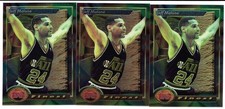JEFF MALONE 3 CARD LOT 1993-94 TOPPS FINEST SET 36 UTAH JAZZ WASHINGTON BULLETS