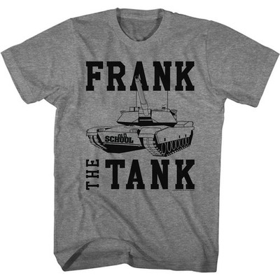 Oldschool Frank The Tank Kurzarm T-Shirt Heather Erwachsene Crew Neck Graphite
