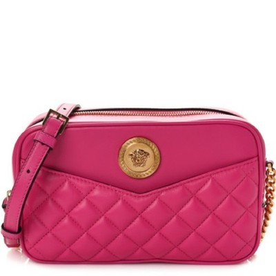 NWT VERSACE NAPPA QUILTED MEDUSA CROSSBODY SHOULDER BAG