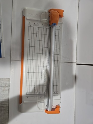 Fiskars 12 Inch Rotary Paper Trimmer Portable For Scrapbooking Crafting Hobby