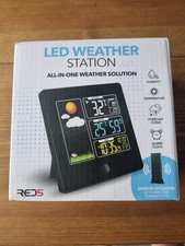 Wireless Weather Station Digital Thermometer Indoor Outdoor Weather Clock Sensor