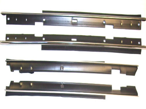 1980-1990 Chevrolet Caprice, Impala 4 dr rear door window sweep seals, belt line - Picture 3 of 6