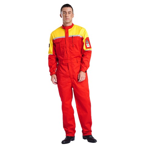 Men's Resistant Safety Coveralls Anti-static Reflective Straps Overalls Jumpsuit - Picture 17 of 60