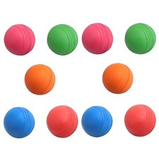 Cricket Rubber Balls for Cricket, Pack Of 10 Multicolor