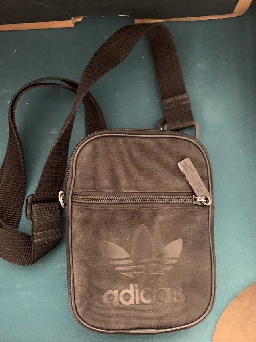 Adidas Mini Man Crossbody Wrist Strap Bag Black UK