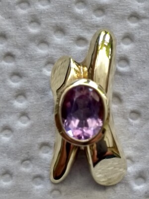 Anhänger Amethyst 375  Gold 9 Karat ca.4,80g  Amethyst