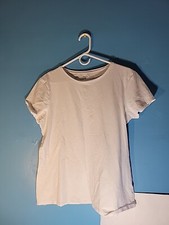 Primark Stretch Crew Womens White T Shirt XL