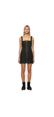 diesel womens dress DE-VOLCANO-SXPatchwork dress in coated denim | eBay