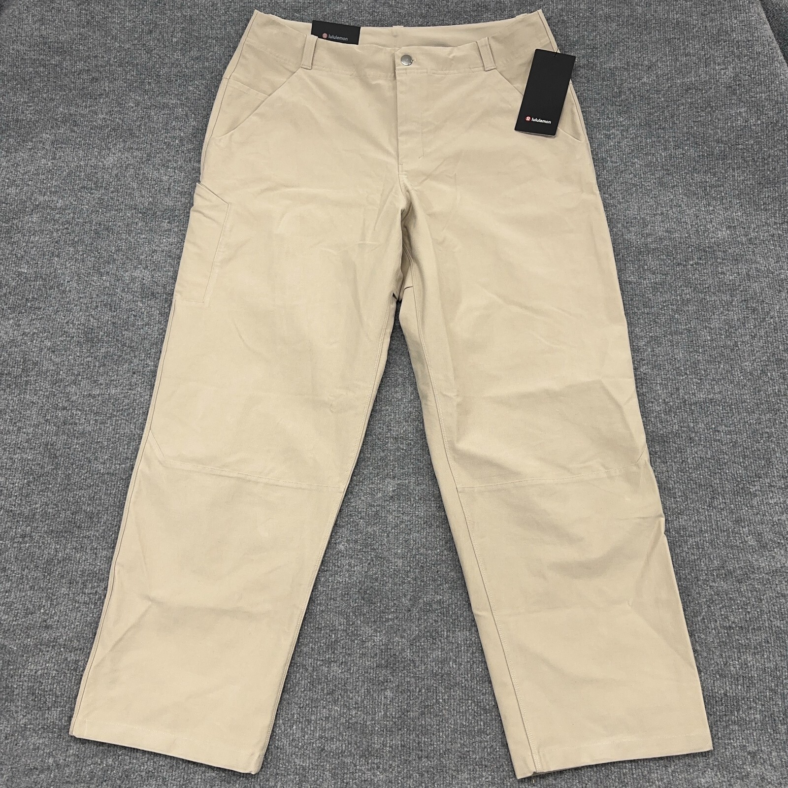 Lululemon Utilitech Carpenter Pant Mens 36 Khaki Tan Relaxed Baggy NEW $148