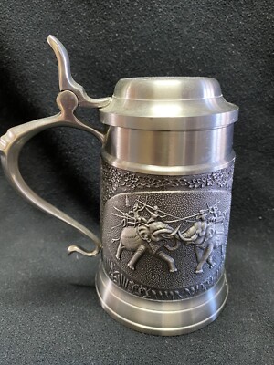 Elephant Handicraft Elephant Stein By P D Pewter