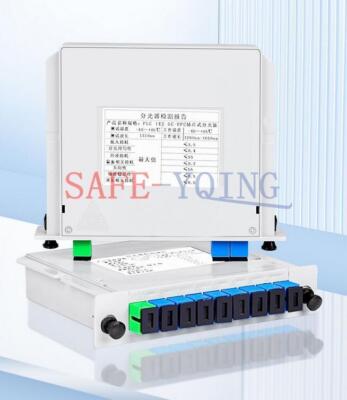 1PC SC/UPC 1*8 1x8 1 to 8 Module Singlemode Fiber Optical PLC Splitter NEW #D4