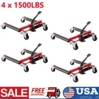 4PCS Vehicle Positioning Dolly 4 Wheel Jack Car Hydraulic Lift Tire lbs 6000LBS