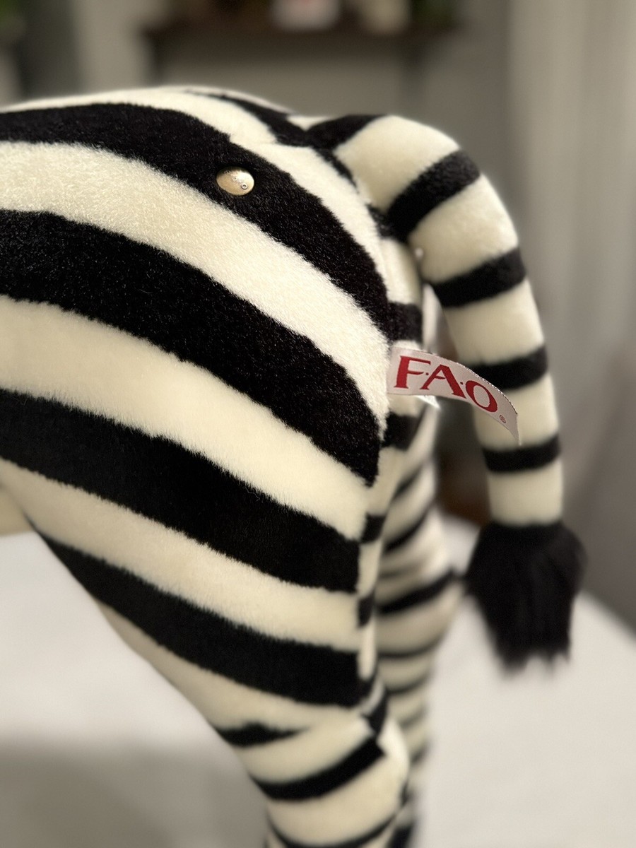 🦓 FAO Schwarz x Toys R Us Jumbo Standing Zebra Discontinued | eBay