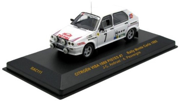 CitroëN Visa 1000 Pistes Rallye Monte Carlo 1985 Andruet Ixo 1:43 RAC111-image