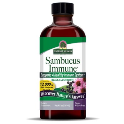 Nature's Answer Sambucus Immun Schwarzer Holunder 12.000mg 120ml Immunabwehr