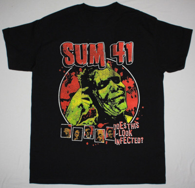 SUM 41 Does This Look Infected Black Size S to 5XL Tee Shirt AH1140