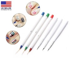 6-Pack Nail Art Liner Brush Set Precision Drawing Dotting Striping Pens Brushes