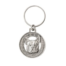 Creative Pewter Designs French Bulldog Pewter KeyChain, Key Fob, D082KC