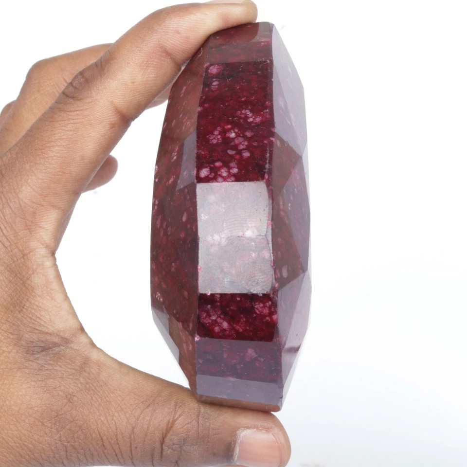 Large Natural Pear Cut Red Ruby 1300 Ct. Faceted Red Ruby Loose Gemstone FJ-938 - Image 2 of 4