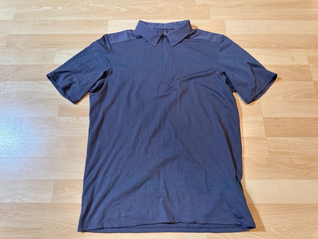 ARC'TERYX Arc’teryx Veilance Frame SS Polo Grigio 1 4 Zip Misto Lana Camicia Uomo XS