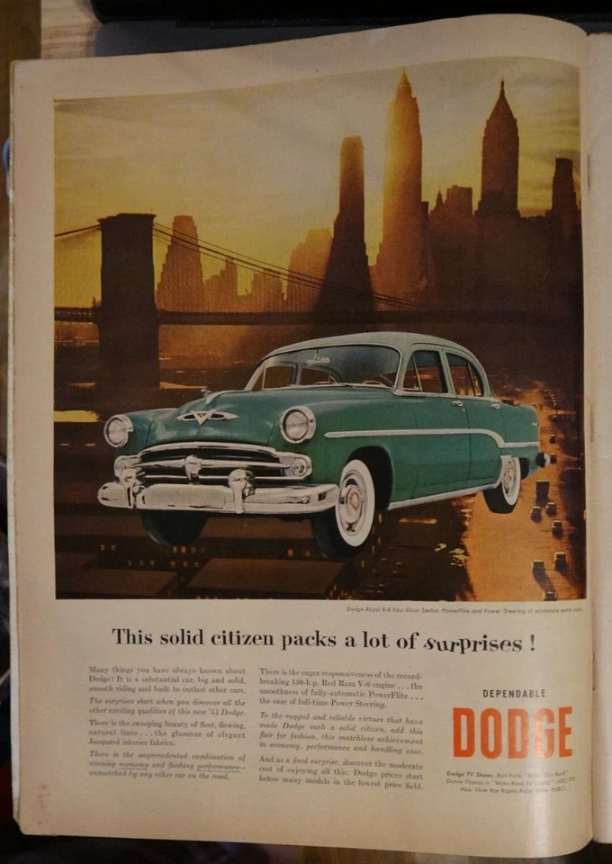 Life Magazine May 17 1954 8 Auto 1 Soda 1 Jantzen 3 Liquor 1 Cig 1 Baseball Ads - Image 3 of 4