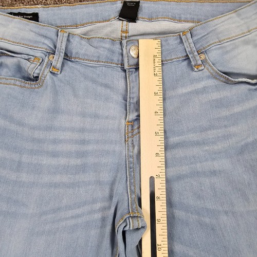 True Religion Jeans Womens 30 Straight Mid Rise Light Wash Stretch Billie 29x33 - 第 4/14 張圖片