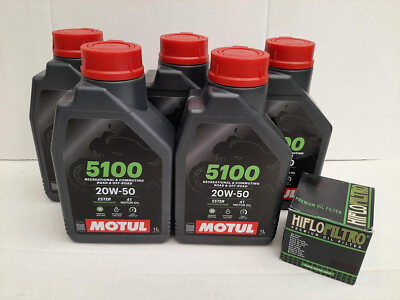 Motul Öl 5100 20W50 / Ölfilter  VRSCDX Night Rod Special EFI ab 07 