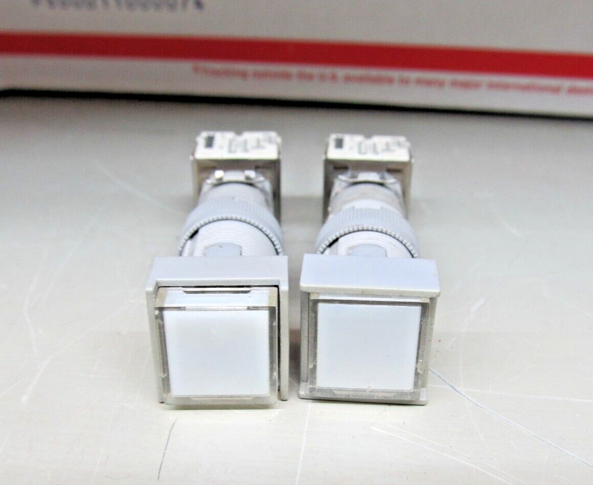 "LOT OF 2" EAO SWISSTAC 201 ILLUMINATED PUSH BUTTON SWITCHES