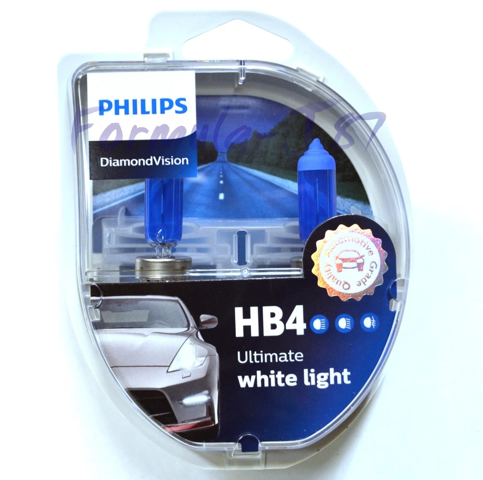 Philips Diamante Blanco 5000K 9006 51W Dos Bombillas Cabezal Luz Luz Luz Luz Baja OE Foto 4 de 4