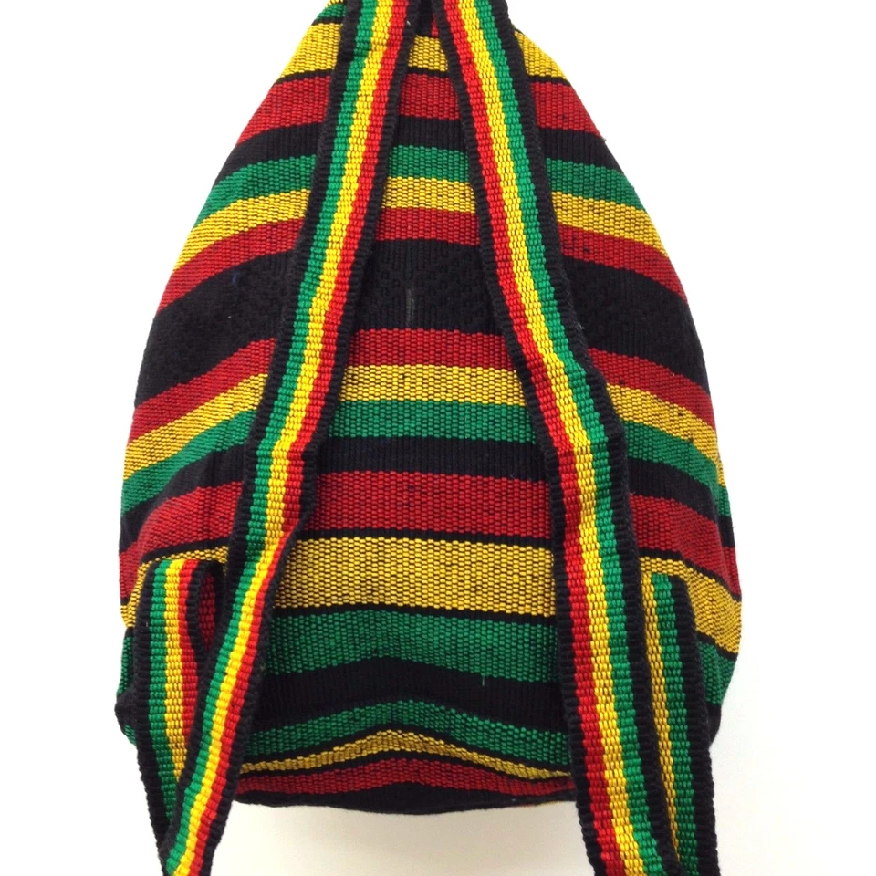 Auténtico Bolso RASTA Playa Hippie Baja Mochila Étnica Hecho en México Unisex 01 Foto 2 de 4